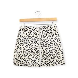 NWT Feline Good Snow Leopard Mini Skirt Size S